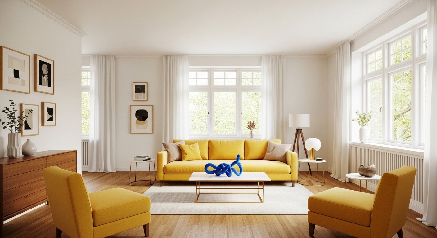 Beautiful clean living room